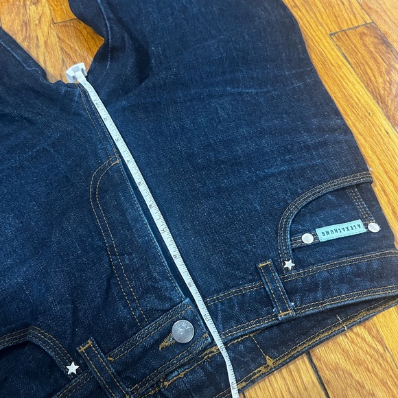 ALEXACHUNG dark wash straight leg jeans, 27 - Picture 7 of 9